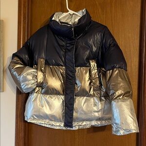 Zara Metallic Silver Jacket size small or medium